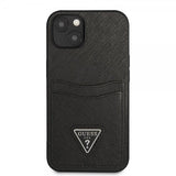Guess iPhone 13 Mini Cover Saffiano Double Cardslot Sort