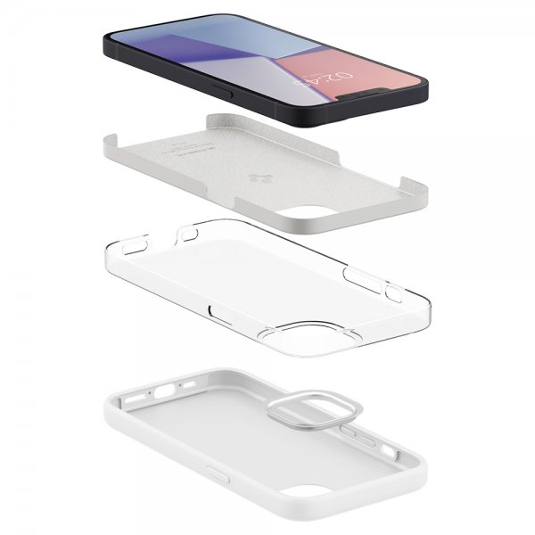 Spigen iPhone 13 Mini Cover Silicone Fit Hvid