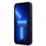 Guess iPhone 13 Mini Cover Silicone Metal Logo 4G Sort