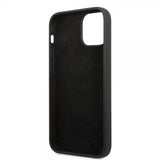 Guess iPhone 13 Mini Cover Silicone Metal Logo 4G Sort