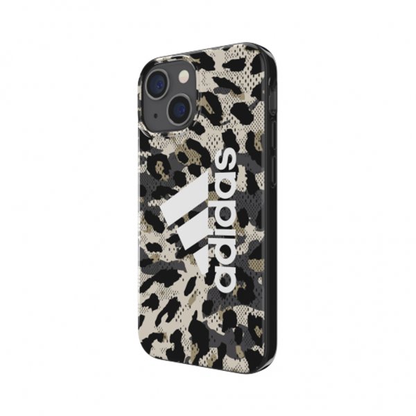 Adidas iPhone 13 Mini Cover Snap Case Leopard Beige