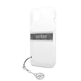 Guess iPhone 13 Mini Cover Stripe Charm Grå
