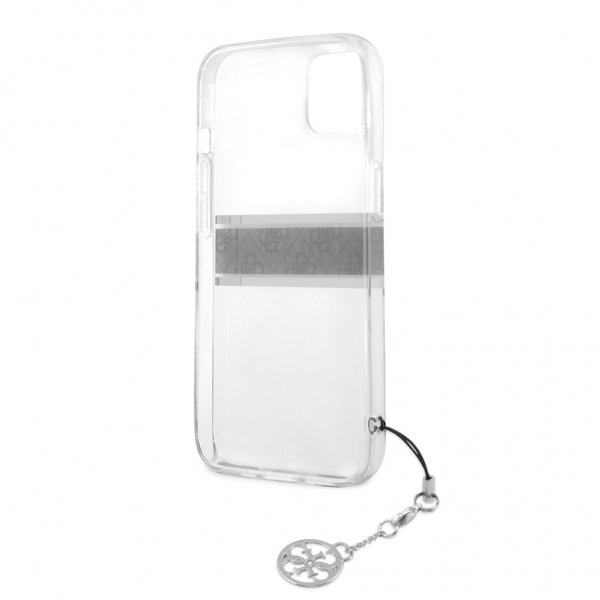 Guess iPhone 13 Mini Cover Stripe Charm Grå