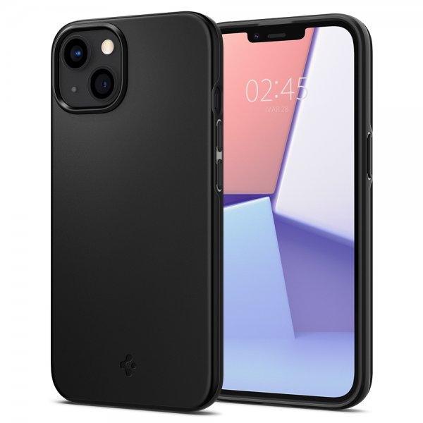 Spigen iPhone 13 Mini Cover Thin Fit Sort