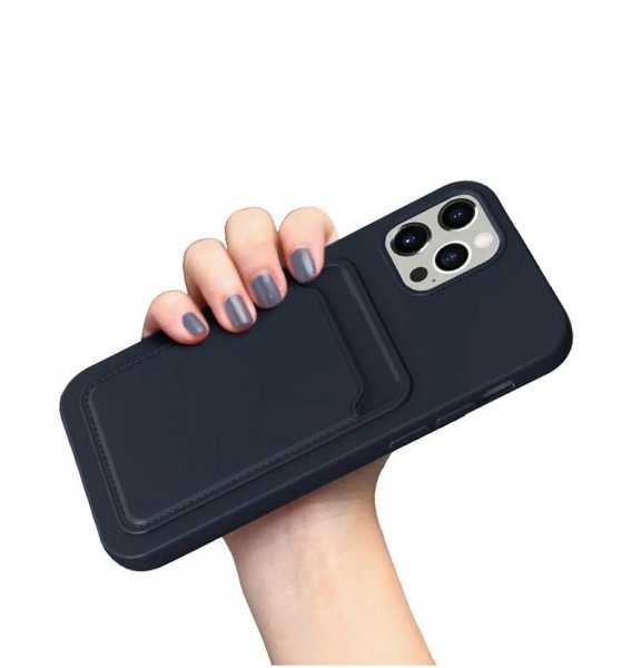 iPhone 13 Cover Kortholder Blå