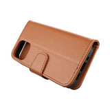 Rvelon iPhone 13 Etui Udfoldeligt Kortrum Brun