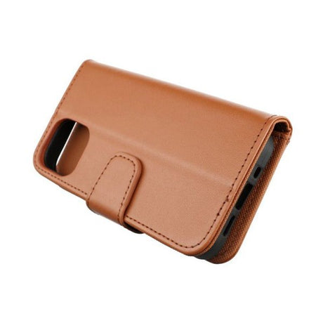 Rvelon iPhone 13 Etui Udfoldeligt Kortrum Brun