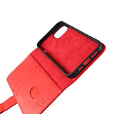 Rvelon iPhone 13 Etui Ægte læder Kortlomme Rød