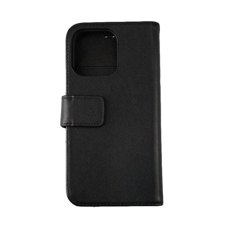 Rvelon iPhone 13 Cover Ægte læder Kortlomme Sort