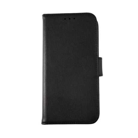Rvelon iPhone 13 Cover Ægte læder Kortlomme Sort