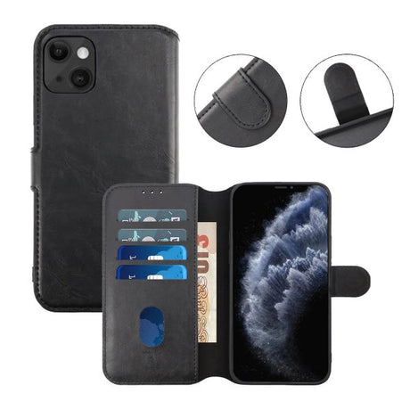Rvelon iPhone 13 Cover Magnetisk Aftageligt Cover Sort