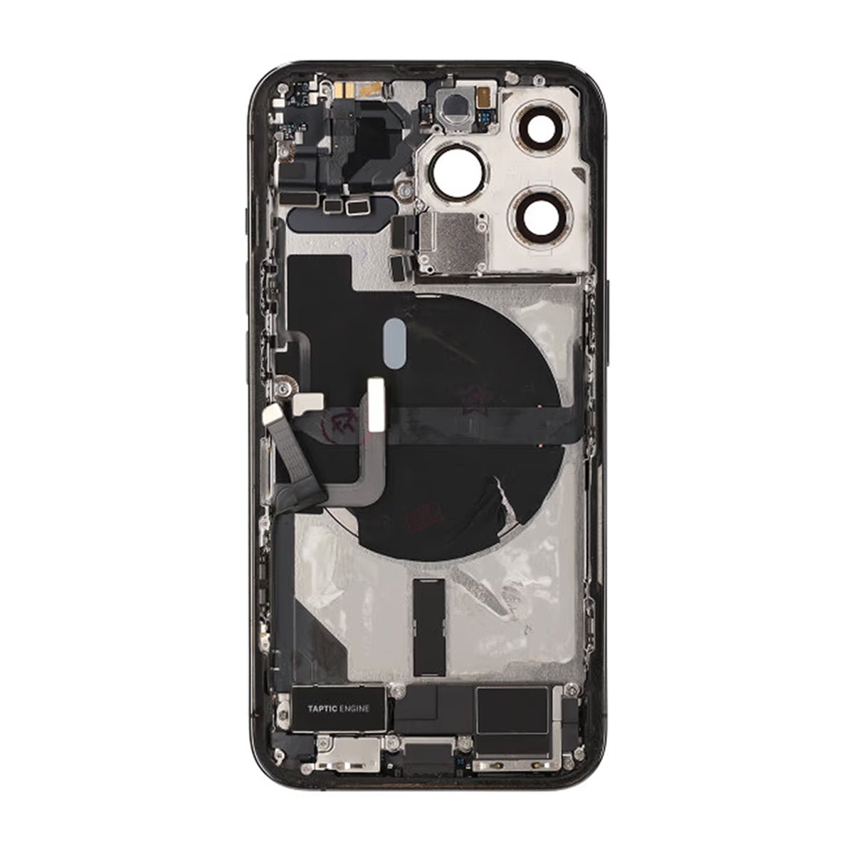 iPhone 13 Pro bagside med komplet ramme - Sort