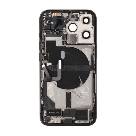 iPhone 13 Pro bagside med komplet ramme - Sort