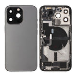 iPhone 13 Pro bagside med komplet ramme - Sort