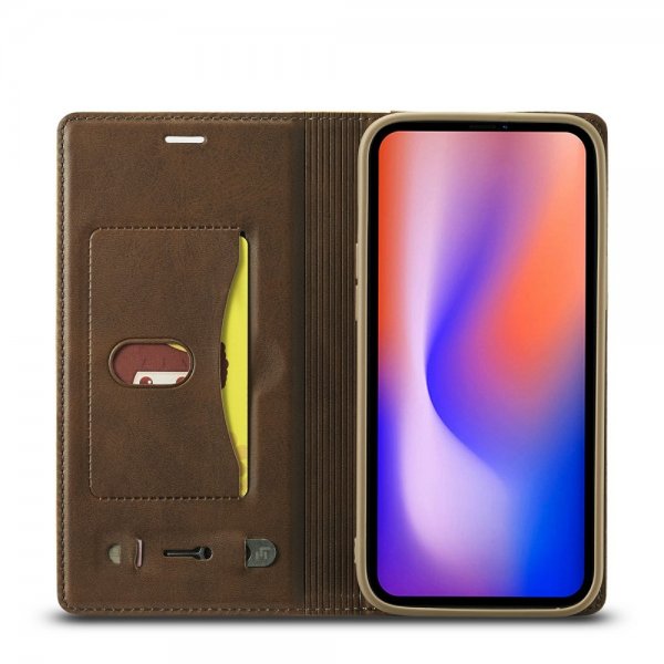Lc.Imeeke iPhone 13 Pro Cover Kortrum Udvendig Brun