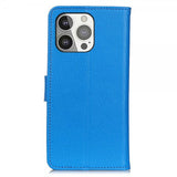 Nordic Covers iPhone 13 Pro Etui Litchi Blå