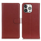 Nordic Covers iPhone 13 Pro Cover Litchi Brun