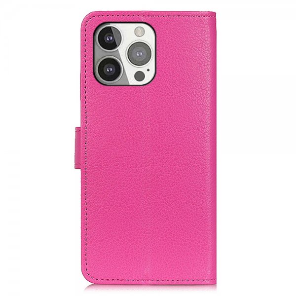 Nordic Covers iPhone 13 Pro Cover Litchi Magenta