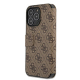 Guess iPhone 13 Pro Cover Metal Logo Brun
