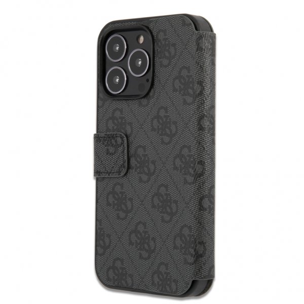 Guess iPhone 13 Pro Cover Metal Logo Grå