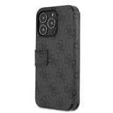 Guess iPhone 13 Pro Cover Metal Logo Grå