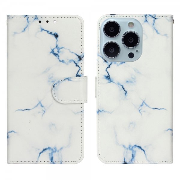 iPhone 13 Pro Cover Motiv Hvid Marmor