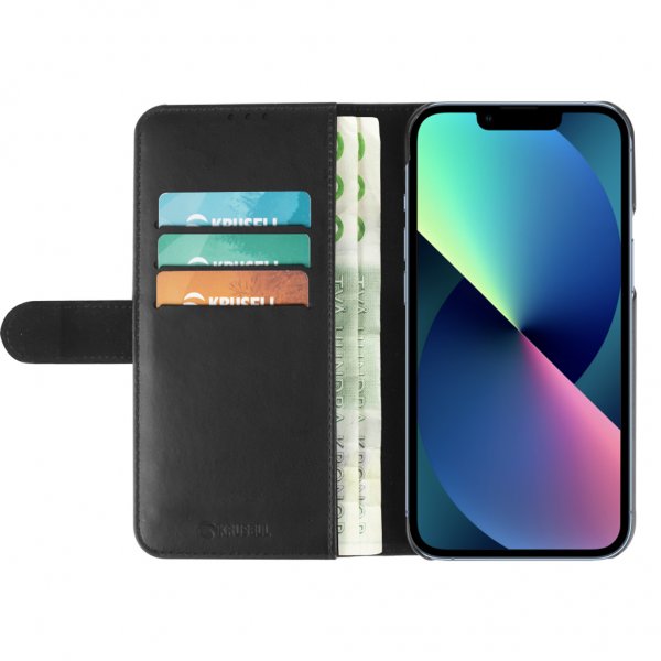 Krusell iPhone 13 Pro Etui PhoneWallet Sort