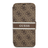 Guess iPhone 13 Pro Cover Printed Stripe Brun
