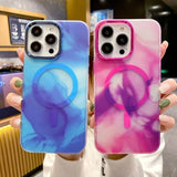 iPhone 13 Pro Cover Mønster Abstrakt Blå