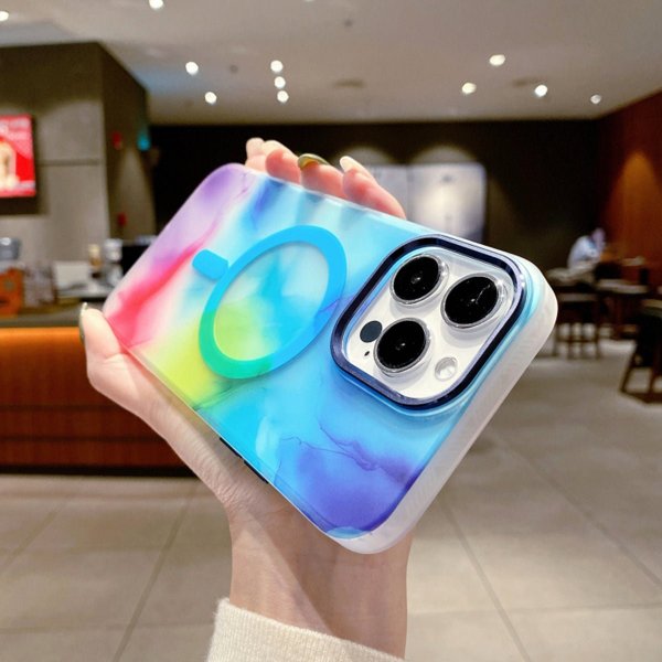 iPhone 13 Pro Cover Mønster Abstrakt Flerfarvet