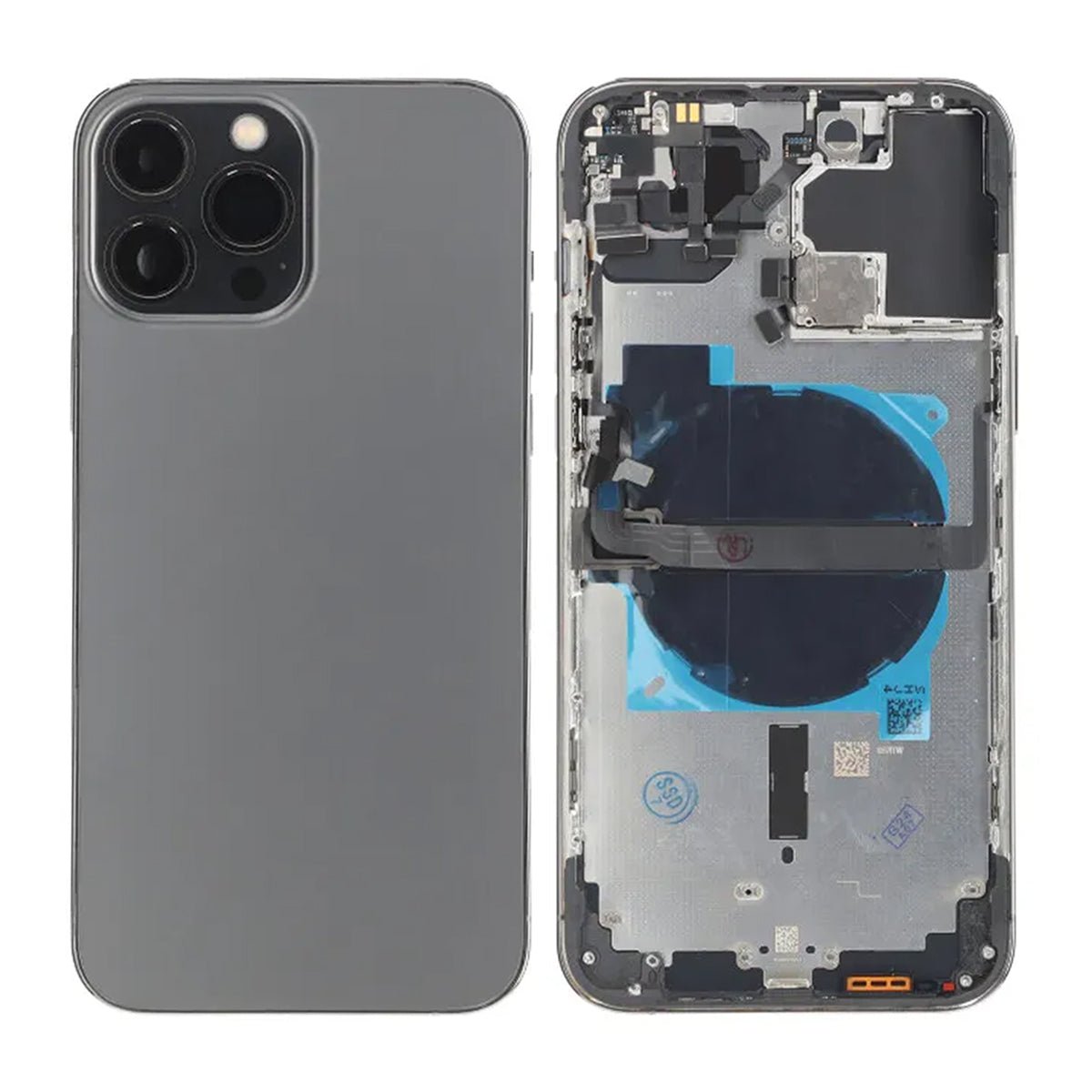 iPhone 13 Pro Max bagside med komplet ramme OEM - Grafit