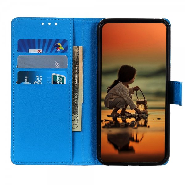 Nordic Covers iPhone 13 Pro Max Cover Litchi Blå