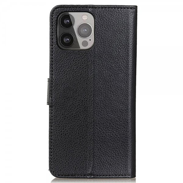 Nordic Covers iPhone 13 Pro Max Etui Litchi Raven Black