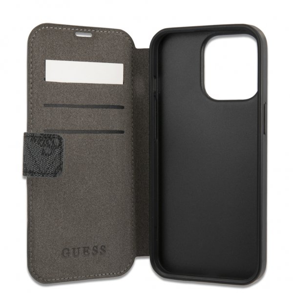 Guess iPhone 13 Pro Max Cover Metal Logo Grå