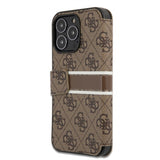 Guess iPhone 13 Pro Max Cover Printed Stripe Brun