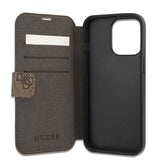 Guess iPhone 13 Pro Max Cover Printed Stripe Brun
