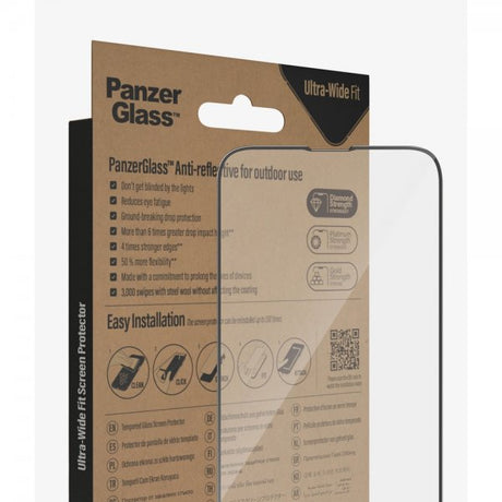 PanzerGlass iPhone 13 Pro Max/iPhone 14 Plus Skærmbeskyttelse Ultra-Wide Fit Anti-reflective EasyAligner