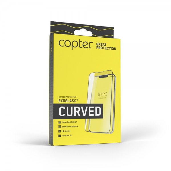 Copter iPhone 13 Pro Max/iPhone 14 Plus Skærmbeskyttelse Exoglass Curved