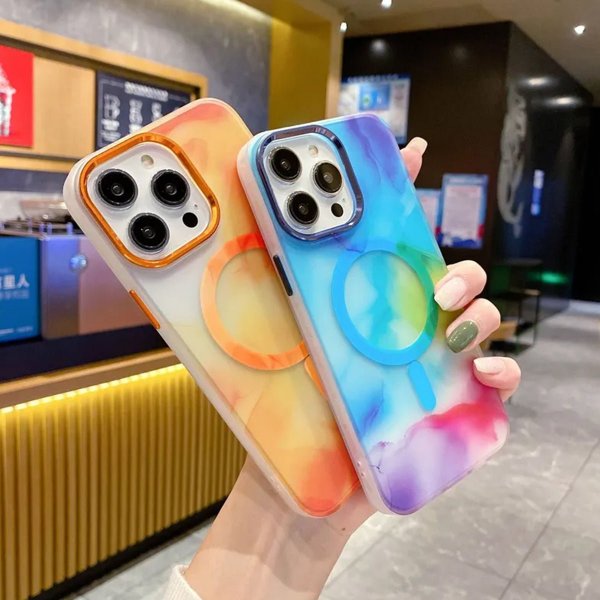 iPhone 13 Pro Max Cover Mønster Abstrakt Blå