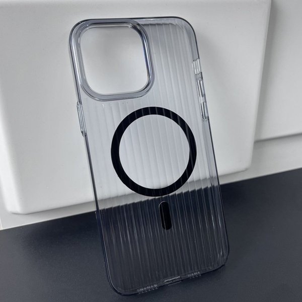 iPhone 13 Pro Max Cover Riflet MagSafe Transparent Sort