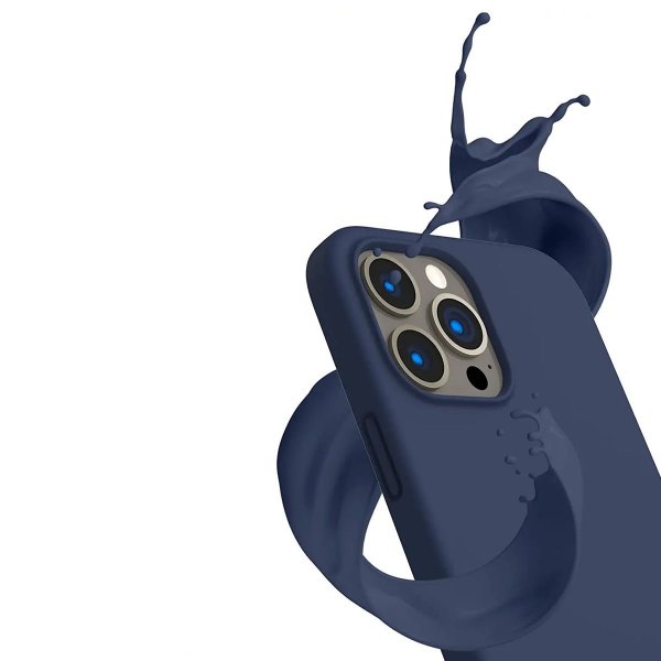 Rvelon iPhone 13 Pro Max Cover Silikone Blå
