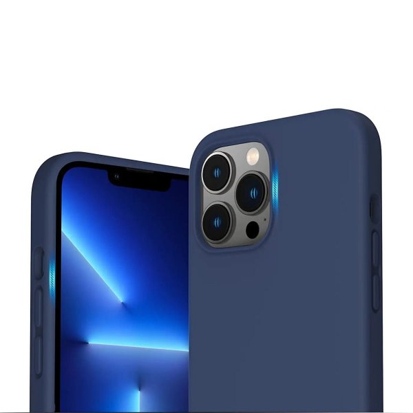 Rvelon iPhone 13 Pro Max Cover Silikone Blå