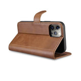 Rvelon iPhone 13 Pro Max Cover Ægte Læder Brun
