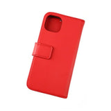 Rvelon iPhone 13 Pro Max Etui Ægte Læder Rød