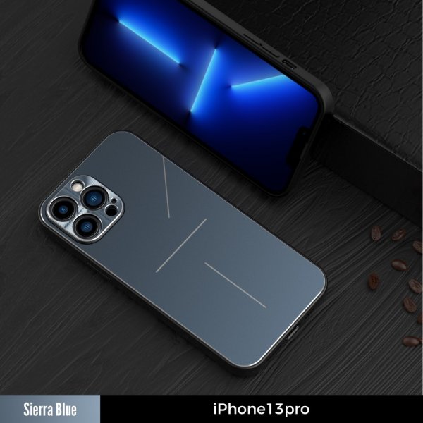 R-JUST iPhone 13 Pro Max Cover Aluminium Blå