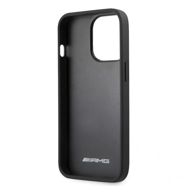 AMG iPhone 13 Pro Max Cover Carbon Effect Stitching Sort