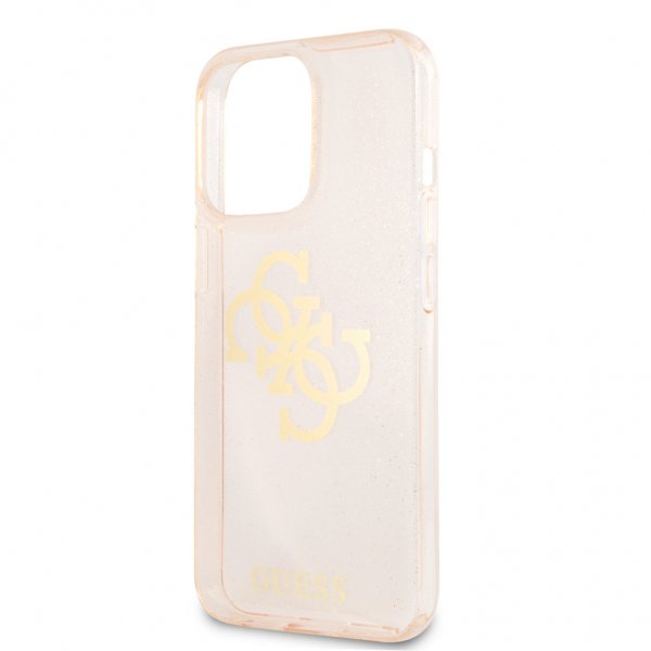 Guess iPhone 13 Pro Max Cover Full Glitter Guld