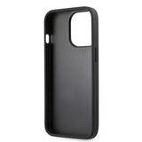 Guess iPhone 13 Pro Max Cover Hot Stamp Metal Logo Grå