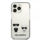 Karl Lagerfeld iPhone 13 Pro Max Cover Karl & Choupette Hvid