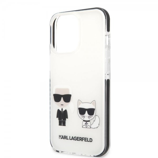 Karl Lagerfeld iPhone 13 Pro Max Cover Karl & Choupette Hvid